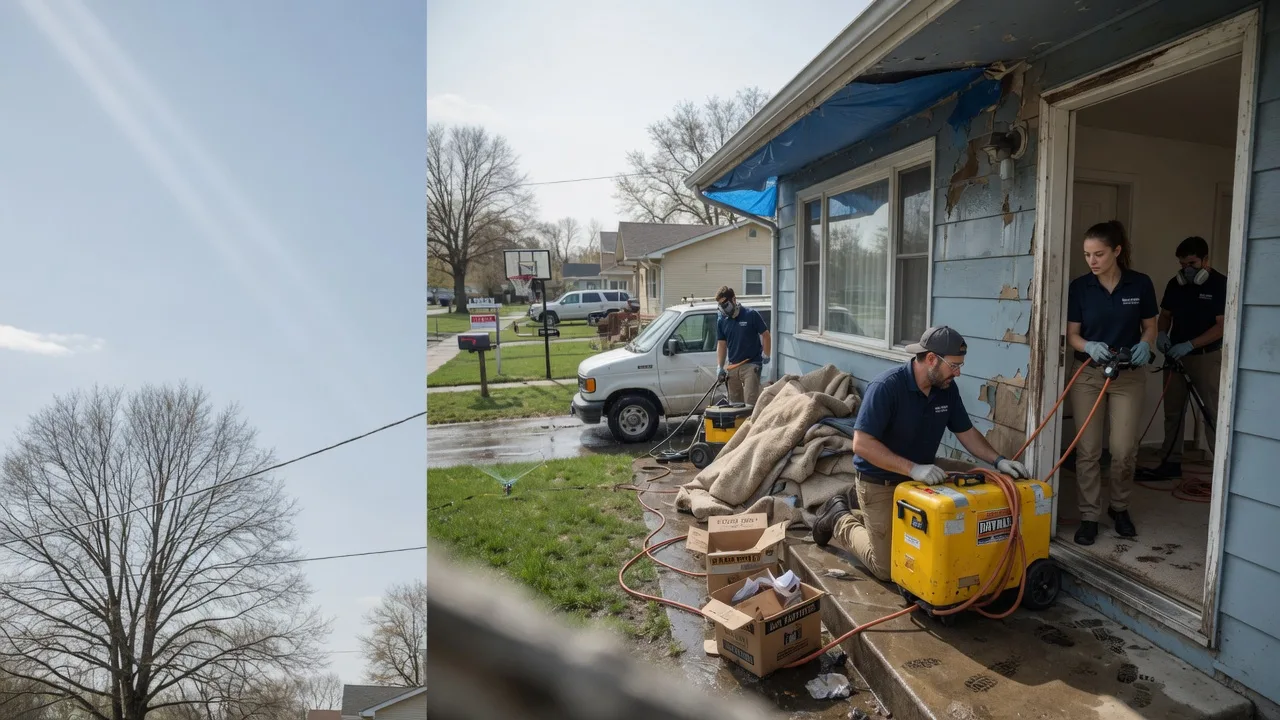 Basement Flood Cleanup in Prairie Creek, IN near me